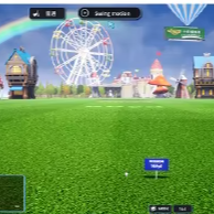 Sistema de Golf con Simulador de Alta Velocidad, Equipo de Entrenamiento de Golf Virtual para Exteriores con Pantalla de Proyección