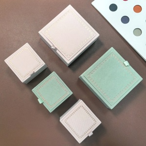 Wholesale Custom logo Jewelry Wooden High-end Earring Ring Necklace <b>Box</b> Jewelry Storage <b>Gift</b> <b>Box</b> - Product Image 3