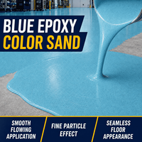 Revêtement de sol en résine époxy de couleur personnalisée, finition marbre sable de quartz coloré, imperméable, antidérapant, peinture décorative