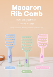 Peine de cerdo al por mayor de fábrica Yunli con garras de limpieza, peine hueco portátil para masaje femenino de efecto explosivo - Product Image 3