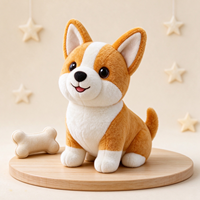Peluche d'animal de la forêt mignonne et personnalisée : raton laveur, renard, pingouin, corgi, hamster, lapin – Cadeau idéal pour enfants