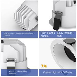 Downlight LED Antideslumbrante de Aluminio IP65 Integrado para Hogar y Oficina, Inteligente, Sin Luz Principal, Alta Eficiencia Lumínica - Product Image 3