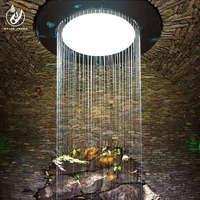 Rideau d'eau numérique graphique programmable spectacle d'eau intérieur pour scène cirque Application extérieure fontaine d'eau modèle pierre