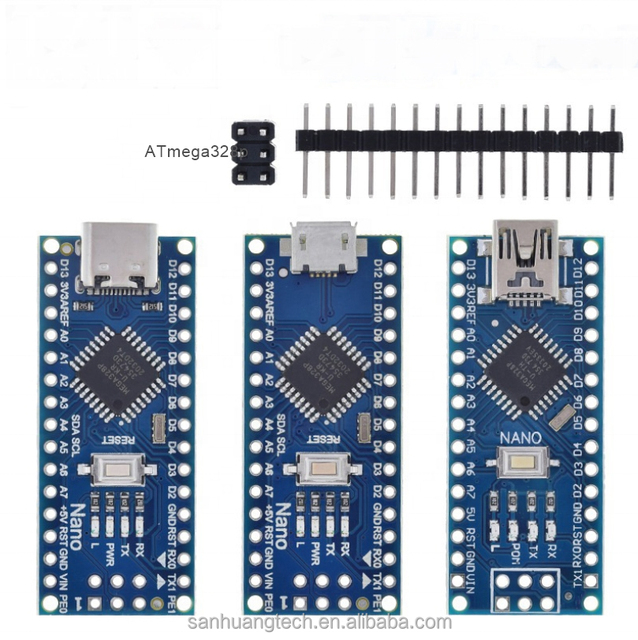 Nano V3.0 CH340 Atmega328P USB to TTL Atmega328p Microcontroller Development Board