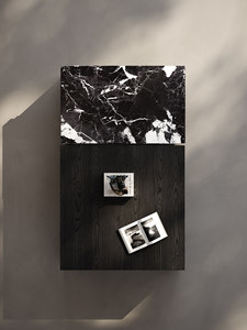 Tavolino da Caffè in Pietra Naturale di Lusso Minimalista Italiano con <span class=keywords><strong>Spazio</strong></span> di Archiviazione, Nessun Montaggio Richiesto, Arredamento Rettangolare di Alta Gamma per la <span class=keywords><strong>Casa</strong></span> - Product Image 4