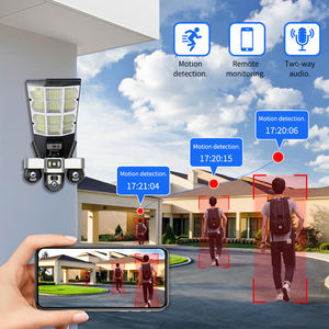 Cámara de Seguridad <span class=keywords><strong>V380</strong></span> con Energía Solar, 4G, PTZ, Exterior, Impermeable, Sistema de 3 Lentes con 360° °   Cámara de Vigilancia CCTV para el Hogar con Visión Nocturna a Color - Product Image 4