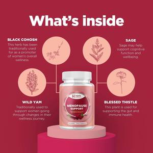 Vitaminas para la Menopausia en Adultos, Marca Privada OEM ODM, Mejora la Inmunidad, Gomitas para Mujeres con Cohosh Negro, Ñame Silvestre y Trébol Rojo, 60 Unidades - Product Image 4