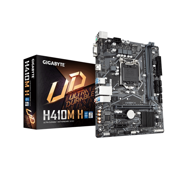 New GIGABYTE H410M H Gaming Motherboard H410 Computer PC LGA1200 Support 10th Intel CPU PC Motherboard Gaming