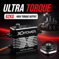 Servomoteur numérique 360 degrés à longue endurance 48kg 60kg, étanche 6V 8.4V, pour robot, RC, UAV, avec boîtier tout aluminium