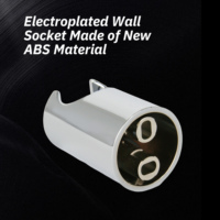 Support de Douche Multifonctionnel en Plastique Chromé Style Moderne pour Douchettes à Main et Robinets de Bidet de Salle de Bain