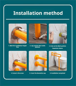 Main courante en nylon OEM/ODM pour personnes âgées handicapées hôpital <span class=keywords><strong>douche</strong></span> poignée de <span class=keywords><strong>maintien</strong></span> antibactérien toilettes publiques <span class=keywords><strong>barre</strong></span> d'appui pour salle de bain - Product Image 6
