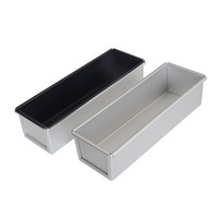Moule à pain rectangulaire professionnel en aluminium antiadhésif, résistant au four, pour boulangerie, vente en gros