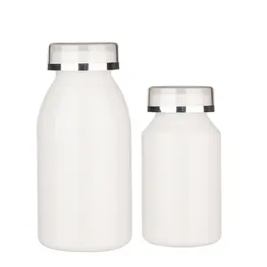 Botellas de plástico para pastillas, 10ml-500ml, HDPE/PET, cápsula de medicina, con sello, contenedores de vitamina