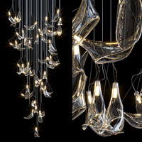 Lustre LED moderne pendentif grand nouveau produit pour la maison escalier décoratif verre cristal acrylique interrupteur pour salon villa