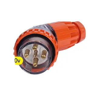 Boa Tensão Excelente Qualidade Impermeável Estilo Australiano 3 Fase 500V 20A 5Pin Angled Electric Plug IP66 56PA520