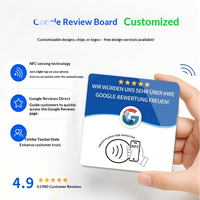 Carte tactile NFC personnalisée avec puce 215 et commentaires positifs