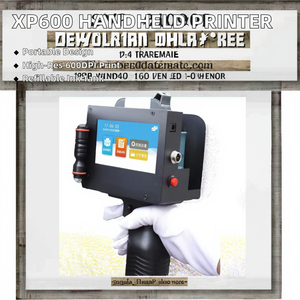 Impresora de Inyección de Tinta Portátil para Cartones, Fuente Grande de 5 cm para Cabezal de Impresión L1800, Resolución de 600 dpi, Impresora de Tubos con Batería - Product Image 2