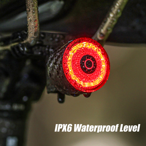 Luz Traseira Magnética de Fibra de Carbono GACIRON LOOP-100, Luz de Freio Inteligente para Bicicleta, Luz Traseira Óptica 3D, IPX6 à Prova d'Água - Product Image 4