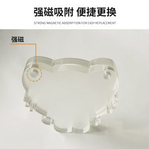 Acrylic Photo Frame Holder Creative Floral Double Sided Transparent For Living Room Bedroom Bathroom - Product Image 3