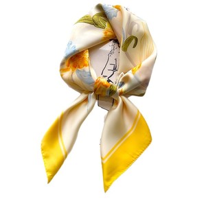 Sciarpa Quadrata in Poliestere Stile Dolce per Donne, Stagione Autunnale, 70cm, Uso Multifunzionale - Product Image 3