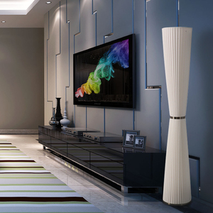 Nordique moderne PE blanc LED <span class=keywords><strong>lampadaire</strong></span> E27 Base en acier inoxydable support d'angle debout avec interrupteur au <span class=keywords><strong>pied</strong></span> pour <span class=keywords><strong>salon</strong></span> - Product Image 2