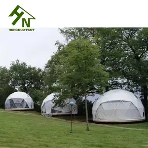 Prefab Insulated Geo Dome Waterproof Camping Geodesic Dome Yurt Tent With Curtain