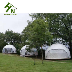 Prefab Terisolasi Geo Dome Tahan Air Camping Geodesic Dome <span class=keywords><strong>Tenda</strong></span> <span class=keywords><strong>Tenda</strong></span> dengan Tirai - Product Image 1