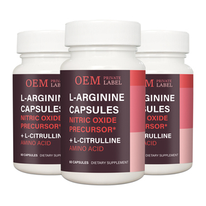 Capsules de L-Arginine Premium OEM/ODM Précurseur d'Oxyde Nitrique Supplément d'Acides Aminés 60 Capsules - Product Image 1
