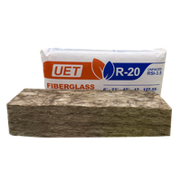 Bâtiments à structure métallique ignifugée UET, isolation en fibre de verre R19, laine de verre épaisse de 6,25 pouces, panneaux isolants en laine de verre, fabrication américaine