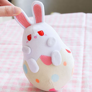 أرنب <span class=keywords><strong>Bobblehead</strong></span> من القطيفة إلى أرنب لطيف محشو حيوان لعبة الايماء التفاعلية للأطفال بالجملة مع تصميم مضحك - Product Image 6