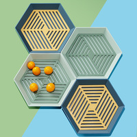 Bols à fruits raffinés, assiettes à salade en plastique PP, écologiques, sans BPA, vaisselle de restaurant pour salons, tables basses, événements