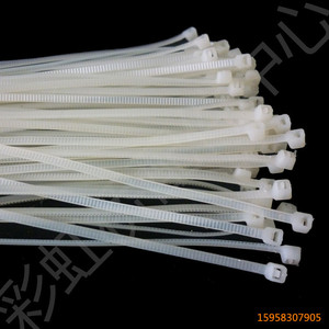 Attaches-câbles en nylon blanc 4x300 mm autobloquants pour sécuriser le plastique, paquet de 500 pièces - Product Image 1