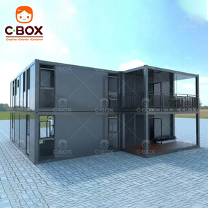 Casa Modular de Contenedores de Dos Pisos Personalizada de Lujo Cbox, Casa Prefabricada Portátil en Paquete Plano para Uso Residencial - Product Image 3
