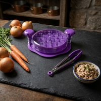 Alat Pencacah Ayam Heavy Duty, Mesin Pencacah Daging Putar dengan Gagang Ergonomis untuk Dapur, Ayam, Babi, Sapi