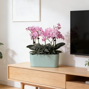 Lampe de culture LED avec rebord de jardinière, pot de plantes rectangulaire minimaliste, idéal pour les plantes vertes mélangées sur le rebord de fenêtre et dans le salon - Product Image 6