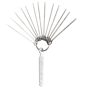 Juego de limas redondas de metal para ranuras de guitarra, kit de herramientas de 10 piezas de aleación de níquel y plata para reparación de guitarra - Product Image 2
