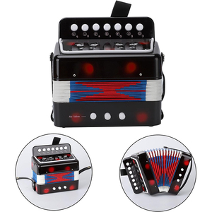Accordéon miniature pour enfants à 7 et 17 touches, en ABS, instrument de musique éducatif portable pour enfants, vente en gros - Product Image 3