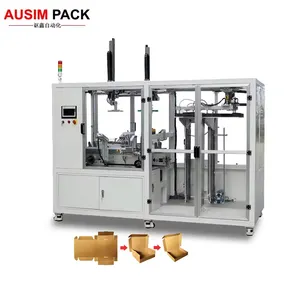 Box Form Pack Carton Packaging Corrugated Paper Automatic Cardboard Pizza Box Folding Machine