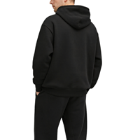 Ensemble de survêtements pour hommes en coton épais, à capuche, amples, en molleton beige, vente en gros à bas prix du fabricant
