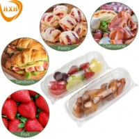 China Groothandel Transparante Wegwerp Pla Voedsel Container Custom Clamshell Plastic Verpakking Voor Dessert