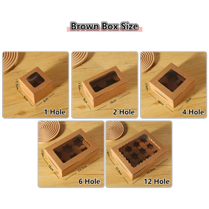Sinh thái thân thiện giáng sinh rõ ràng Mini giấy Bao bì đóng gói duy nhất <span class=keywords><strong>2</strong></span> 4 6 8 12 lỗ <span class=keywords><strong>cupcake</strong></span> hộp - Product Image 4