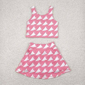 Conjunto de Ropa Deportiva para Bebés Niñas, sin Mangas, con Lazos, para Béisbol, Yoga, Estilo Skort para Hermanas - Product Image 2