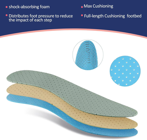 <span class=keywords><strong>Semelles</strong></span> respirantes pour chaussures, confort sportif, mousse de latex perforée, remplacement, taille homme femme 7 11, inserts écologiques - Product Image 6
