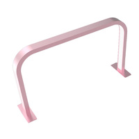 Lampe de table à ongles demi-lune dorée haute luminosité 36W, lampe de bureau LED 21,6 pouces pour la beauté, éclairage électrique pour manucure