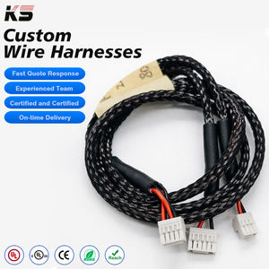 Kabel Daya Silikon Konektor Elektronik 3 Arah 4PIN GH1.25 Kustom 28AWG - Product Image 1