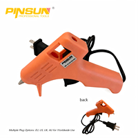 Pistolet à colle chaude électrique 10W 15W 20W en option, mini pistolet à colle thermofusible à chauffe rapide avec gâchette sécurisée pour le bricolage, l'artisanat et les réparations à domicile