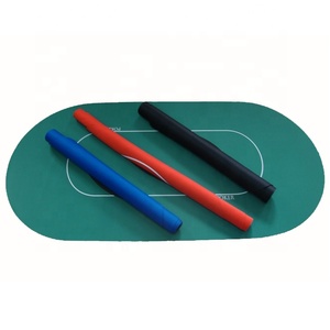 Custom 35 X 70 Inch Modern Foldable <strong>Blackjack</strong> Poker Table Portable <strong>Rubber</strong> Foam Poker Mat with Layout - Product Image 1