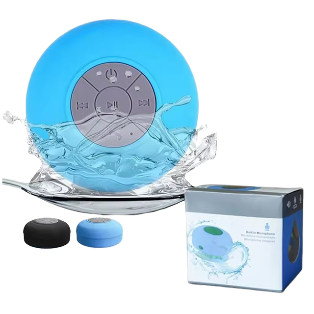 Waterproof IPX6 Home Bathroom Shower Speaker BTS-06 Portable Mini Sports Outdoor Box Loudspeaker with Suction Cup