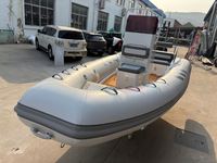 Bateau semi-rigide (RIB) de 580 cm à coque en fibre de verre, en PVC Mehler, pour 10 personnes, avec console, de luxe, pour divertissement en plein air, provenant d'un fournisseur chinois pour commandes en gros