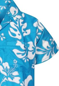 ハワイアンシャツフル印刷花柄カスタマイズデザインボタンアップクイックドライ男性ハワイアンシャツ - Product Image 2